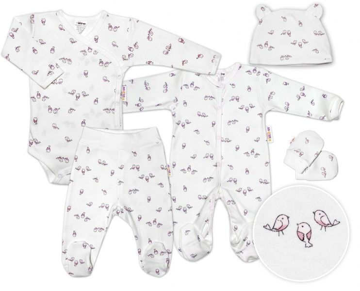 117435-200131-baby-nellys-5-dielna-supravicka-do-porodnice-vtaciky-ecru-ruzova-vel-68