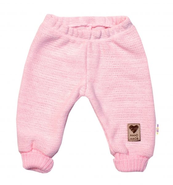 139917-253946-pletene-dojcenske-nohavice-hand-made-baby-nellys-ruzove-vel-68-74