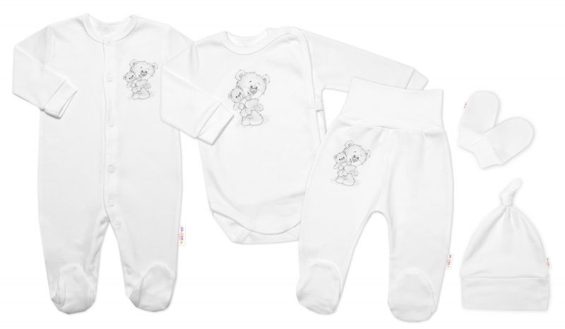 140051-254104-supravicka-do-porodnice-5-dielna-baby-nellys-little-teddy-biela