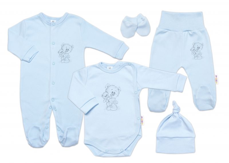 142681-260957-supravicka-do-porodnice-5-dielna-baby-nellys-little-teddy-modra