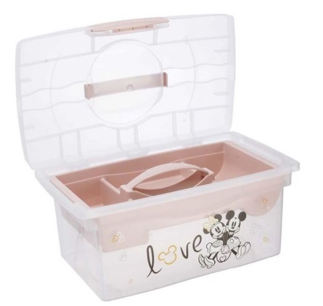 144125-264913-prenosny-box-s-organizerom-minnie-mouse-keeeper-transparentna-pudrova-ruzova