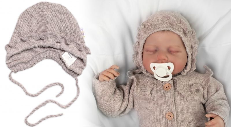 144732-266417-pletena-ciapocka-na-zavazovanie-bonetka-girl-hand-made-baby-nellys-bezova-vel-68-74