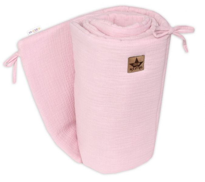 144900-267122-muselinovy-mantinel-160x33-cm-baby-nellys-ruzovy